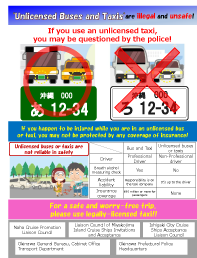 Sightseeing taxi · Bus flyer